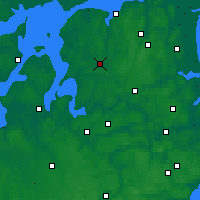 Nearby Forecast Locations - Aalestrup - 