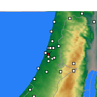 Nearby Forecast Locations - Beit Dagan - 