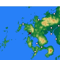 Nearby Forecast Locations - Sasebo - 