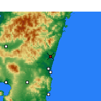 Nearby Forecast Locations - Nyutabaru - 