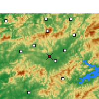 Nearby Forecast Locations - Xiuning - 