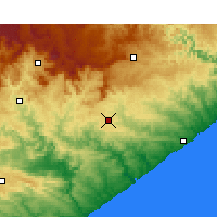 Nearby Forecast Locations - Bhisho - 