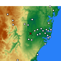Nearby Forecast Locations - Badgery's Creek - 