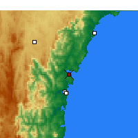 Nearby Forecast Locations - Batemans Bay - 