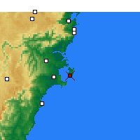 Nearby Forecast Locations - Jervis Bay - 