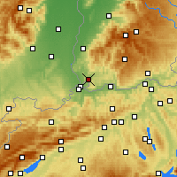 Nearby Forecast Locations - Lörrach - 