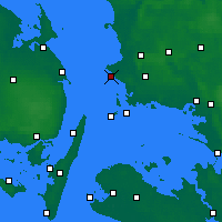 Nearby Forecast Locations - Korsør - 