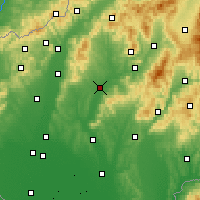 Nearby Forecast Locations - Topoľčany - 