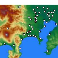 Nearby Forecast Locations - Atsugi - 
