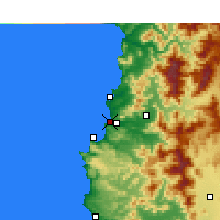 Nearby Forecast Locations - Concón - 