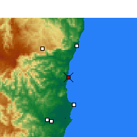 Nearby Forecast Locations - Nambucca Heads - 
