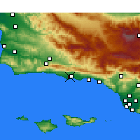 Nearby Forecast Locations - Santa Barbara - 