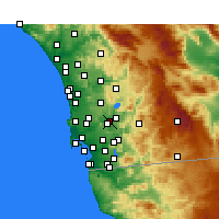 Nearby Forecast Locations - San Diego/Gil. - 