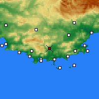 Nearby Forecast Locations - Cuers - 