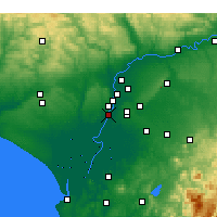 Nearby Forecast Locations - Coria del Río - 
