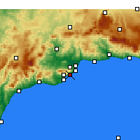Nearby Forecast Locations - Benalmádena - 