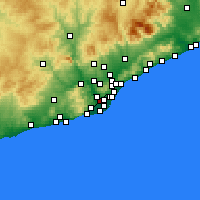Nearby Forecast Locations - Cornellà de Llobregat - 