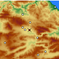 Nearby Forecast Locations - Suluova - 