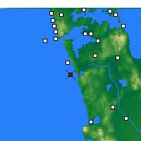 Nearby Forecast Locations - Port Waikato - 