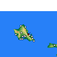 Nearby Forecast Locations - Kahalu'u - 