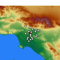 Nearby Forecast Locations - Alhambra - 