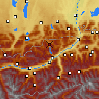 Nearby Forecast Locations - Achen Lake - Χάρτης