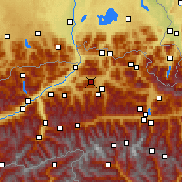 Nearby Forecast Locations - Ellmau - Χάρτης