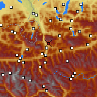 Nearby Forecast Locations - Werfenweng - Χάρτης