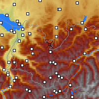 Nearby Forecast Locations - Kleinwalsertal - Χάρτης