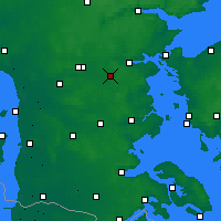 Nearby Forecast Locations - Vamdrup - 