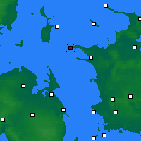 Nearby Forecast Locations - Rosnaes Cape - Χάρτης