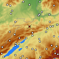Nearby Forecast Locations - Delémont - Χάρτης