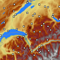 Nearby Forecast Locations - Moléson - Χάρτης