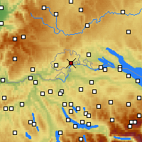 Nearby Forecast Locations - Σαφχάουζεν - Χάρτης