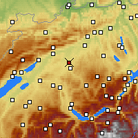 Nearby Forecast Locations - Koppigen - Χάρτης