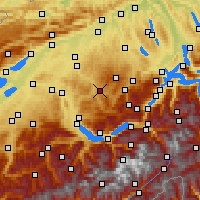 Nearby Forecast Locations - Langnau im Emmental - Χάρτης