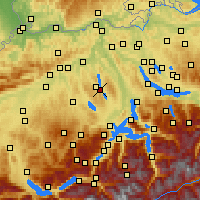 Nearby Forecast Locations - Mosen - Χάρτης