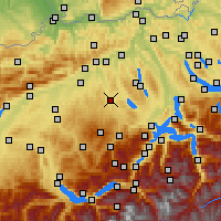 Nearby Forecast Locations - Egolzwil - Χάρτης