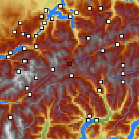 Nearby Forecast Locations - Hospental - Χάρτης