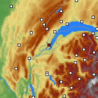 Nearby Forecast Locations - Γενεύη - Χάρτης