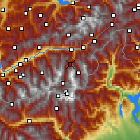 Nearby Forecast Locations - Grächen - Χάρτης
