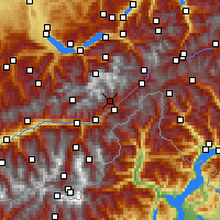 Nearby Forecast Locations - Eggishorn - Χάρτης