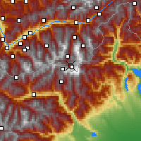 Nearby Forecast Locations - Gornergrat - Χάρτης
