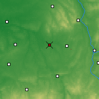 Nearby Forecast Locations - Μπουρζ - Χάρτης