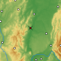 Nearby Forecast Locations - Mâcon - Χάρτης