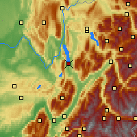 Nearby Forecast Locations - Σαμπερί - Χάρτης
