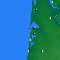Nearby Forecast Locations - Cap Ferret - Χάρτης