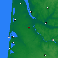 Nearby Forecast Locations - Μπορντό - Χάρτης
