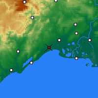 Nearby Forecast Locations - Μονπελιέ - Χάρτης