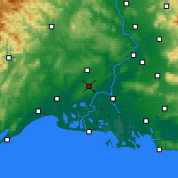 Nearby Forecast Locations - Νιμ - Χάρτης